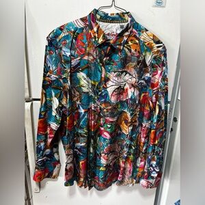 Men’s “Robert Graham” limited edition button down shirt size 4XL